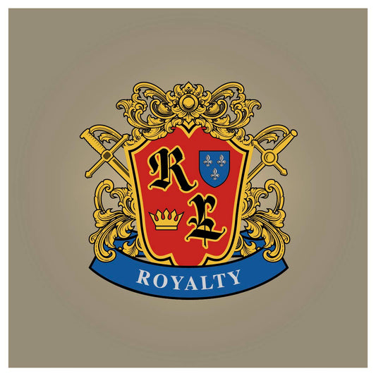 Royalty Monogram Heraldic Crest Vector – Polo Embroidery Badge Artwork