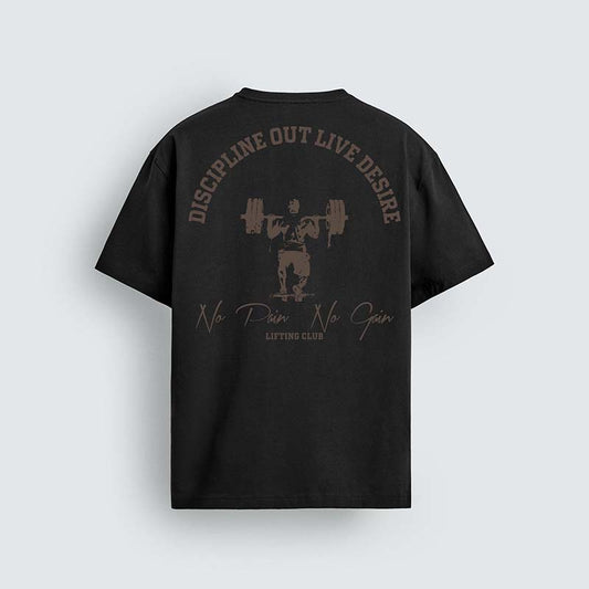 No Pain No Gain Lifting Club T-Shirt Design – Gym Motivational Graphic