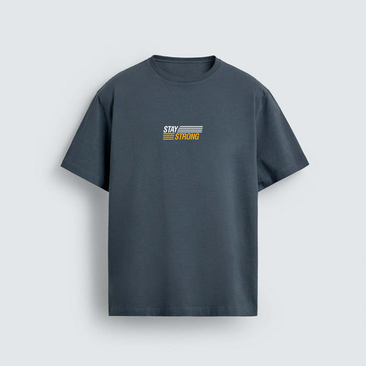 Stay Strong Typography T-Shirt Print Design for Men's T-shirt