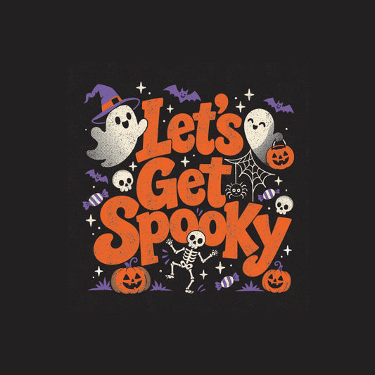 Let's get spooky Halloween T-Shirt Print Graphic Design
