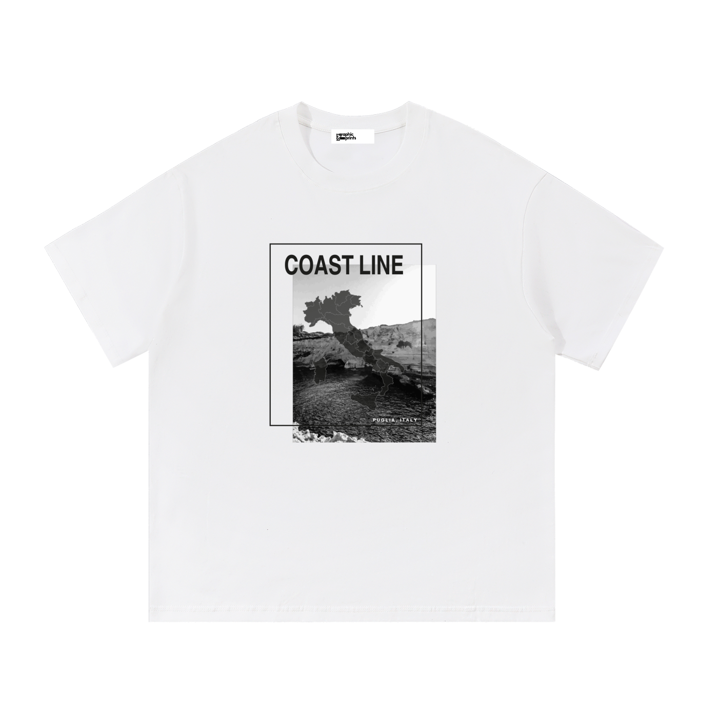Travel Aesthetic T-shirt,Monochrome Graphic Tee,Men's Streetwear,Essential Cotton Shirt