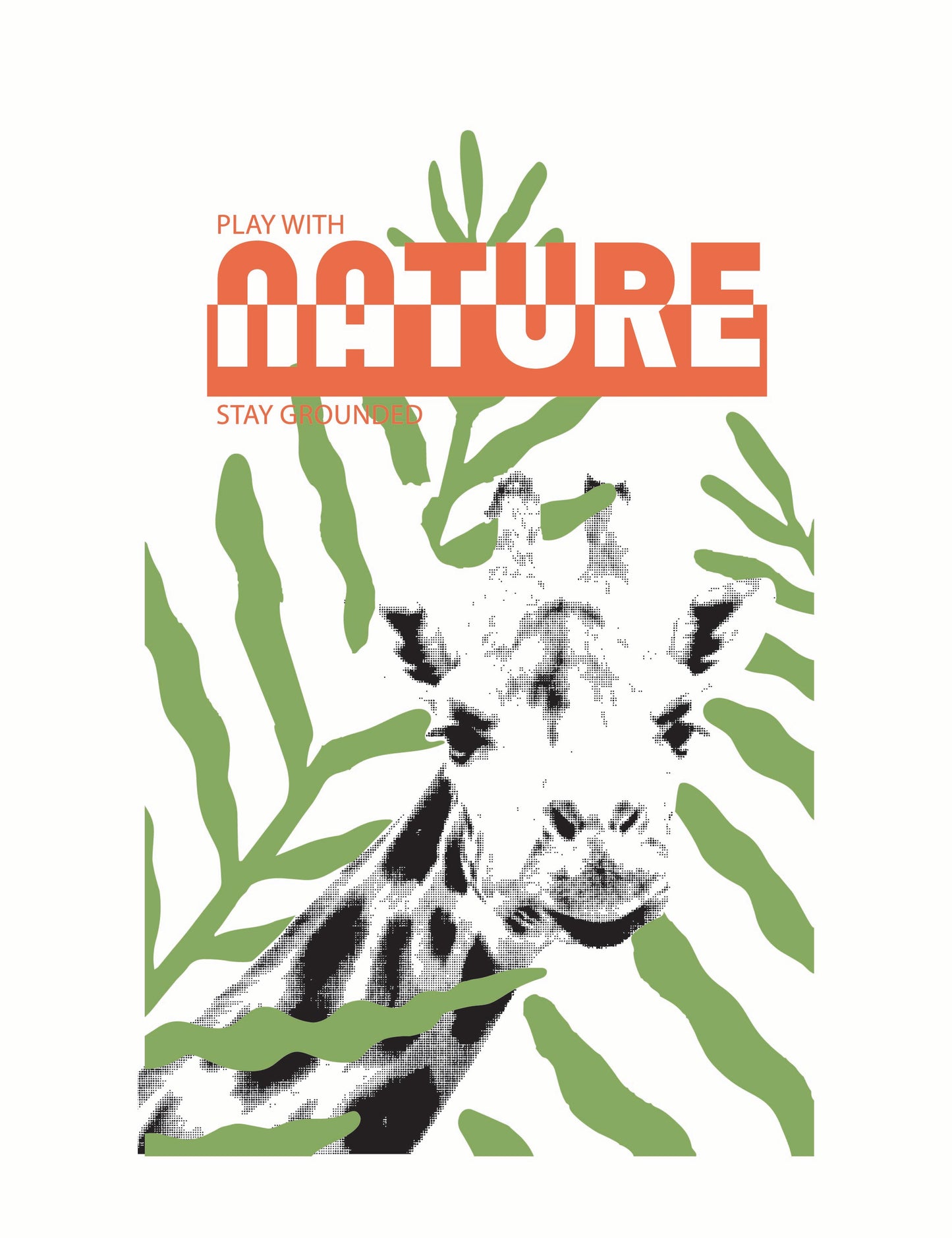 Retro Safari Wild Life Graphic - Vector for Toddlers & Boys' T shirts