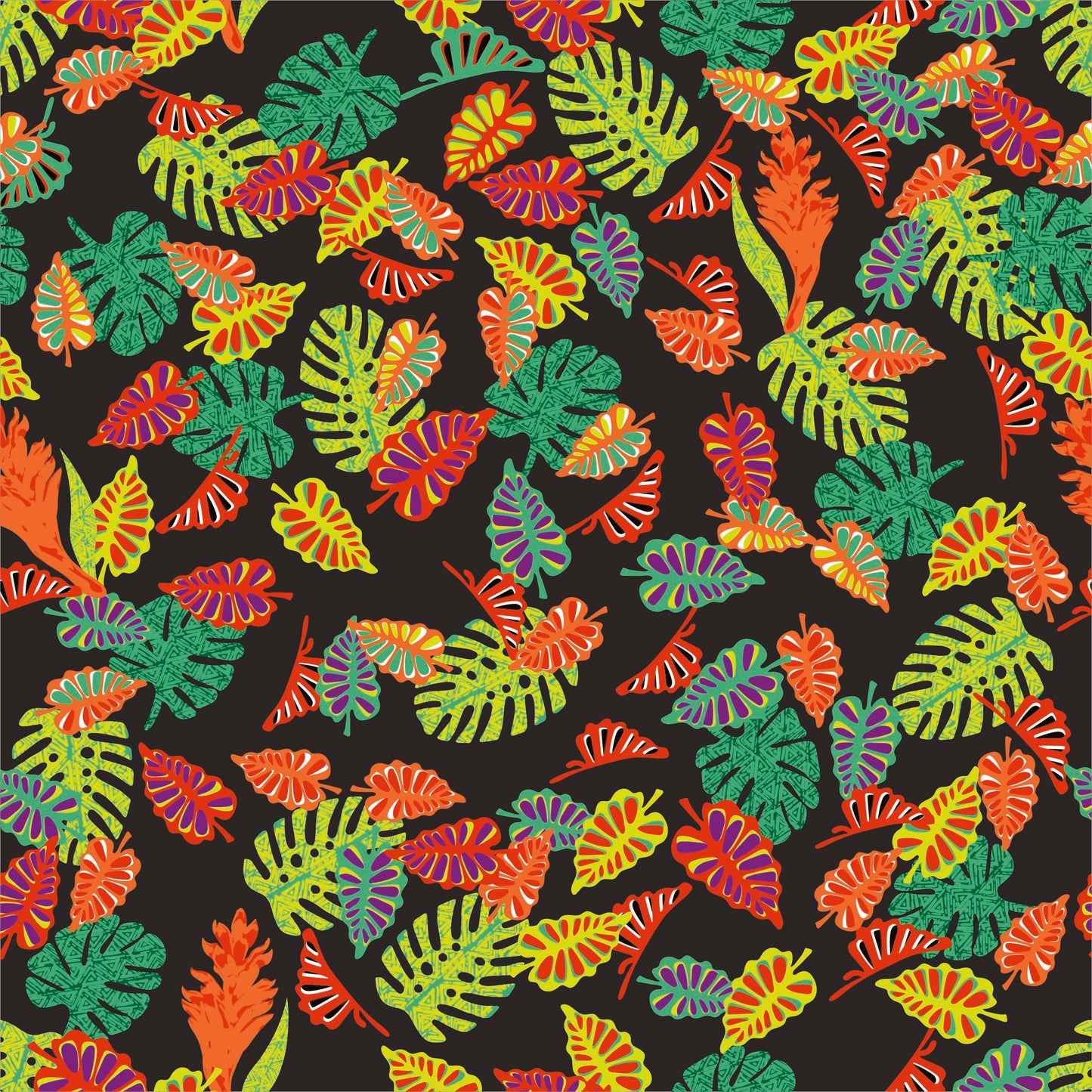 Tropical Monstera Seamless Pattern