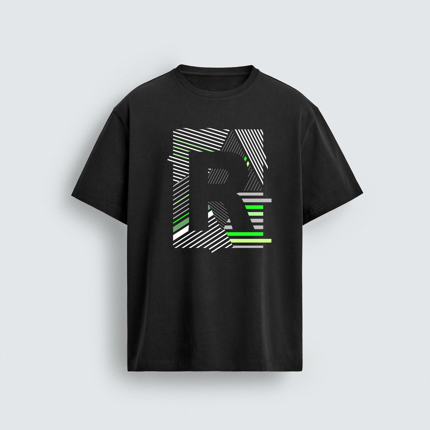 Conceptual Grid" Abstract Geometric Graphic – Vector for Men’s Apparel