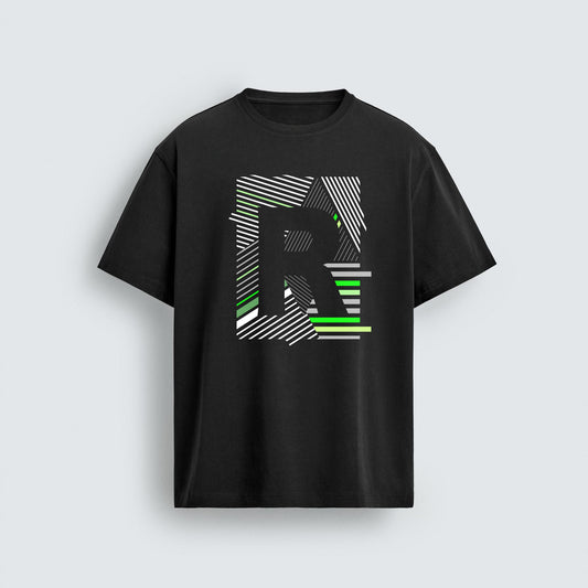 Conceptual Grid" Abstract Geometric Graphic – Vector for Men’s Apparel
