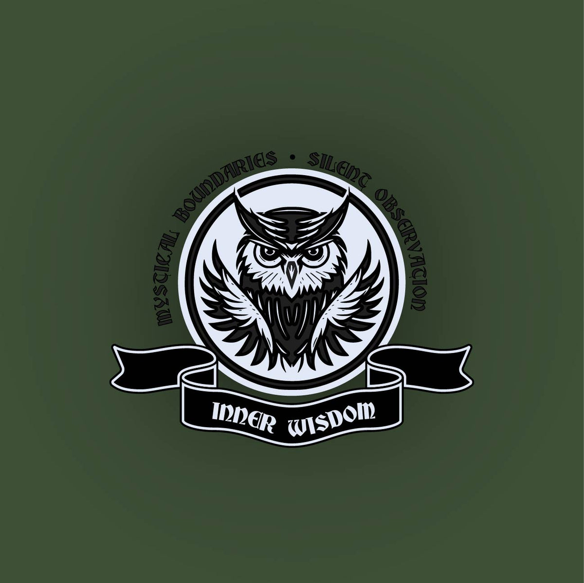 Owl Wisdom Emblem Vector – Polo Embroidery Badge Artwork