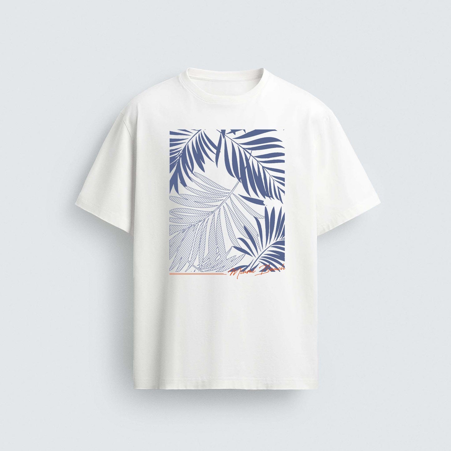 Summertime Palm Springs Graphic – Vector for Men's Graphic T-shirt