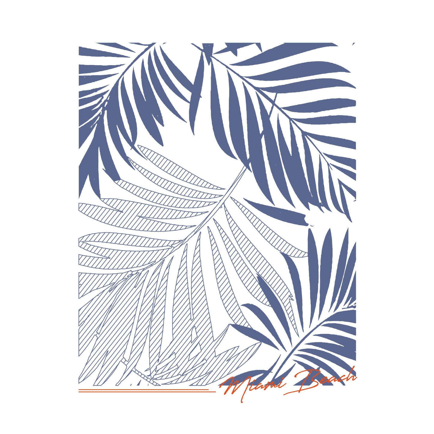 Summertime Palm Springs Graphic – Vector for Men's Graphic T-shirt