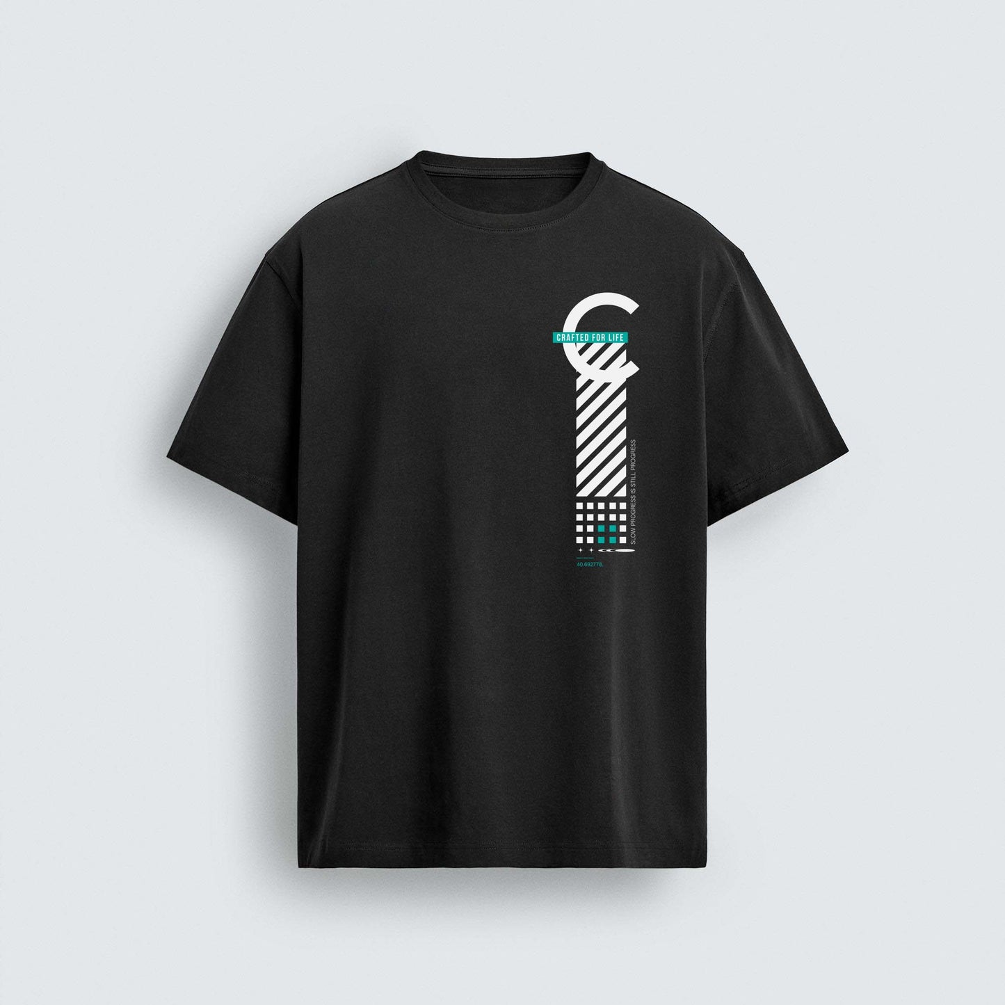 Technical Vertical Placement print - Vector for Men's Graphic T-shirt