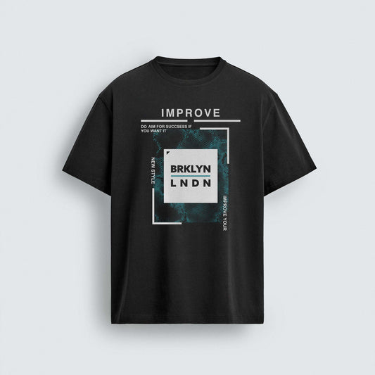 BRKLYN LNDN Halftone Vector Artwork for Men's Graphic T-shirt