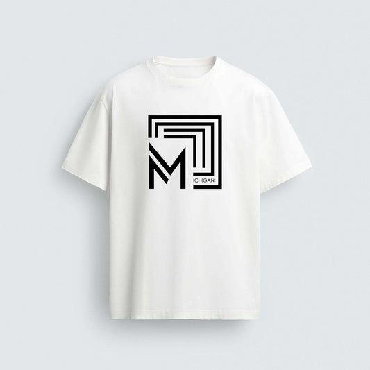 Minimal Monogram Vector Artwork for Men's Graphic T-shirt
