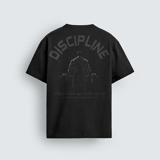Discipline Gym Graphic T-Shirt Design – Bodybuilding Motivational Print