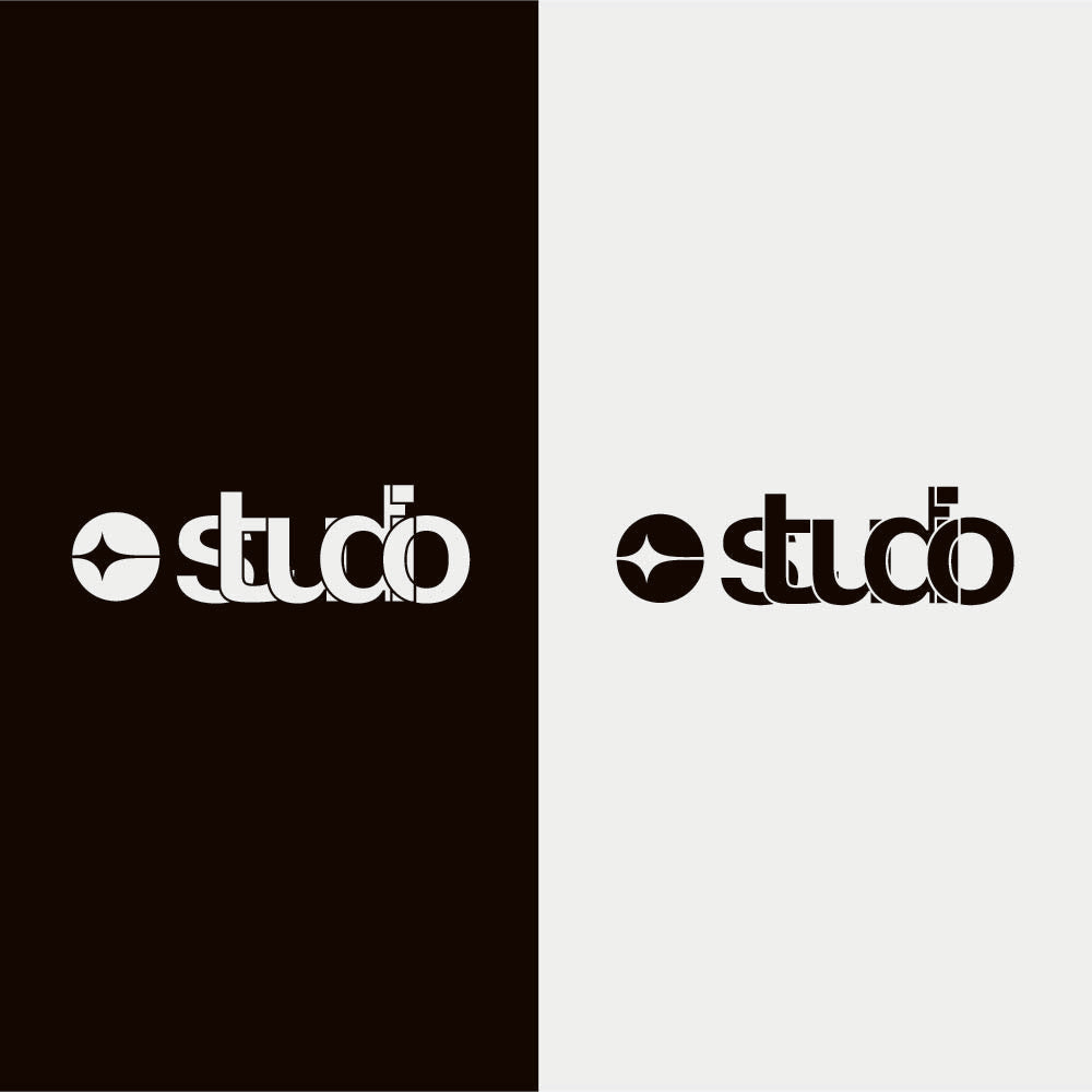 Studio Logo Typography T-Shirt Print – Minimal Streetwear Vector Graphic