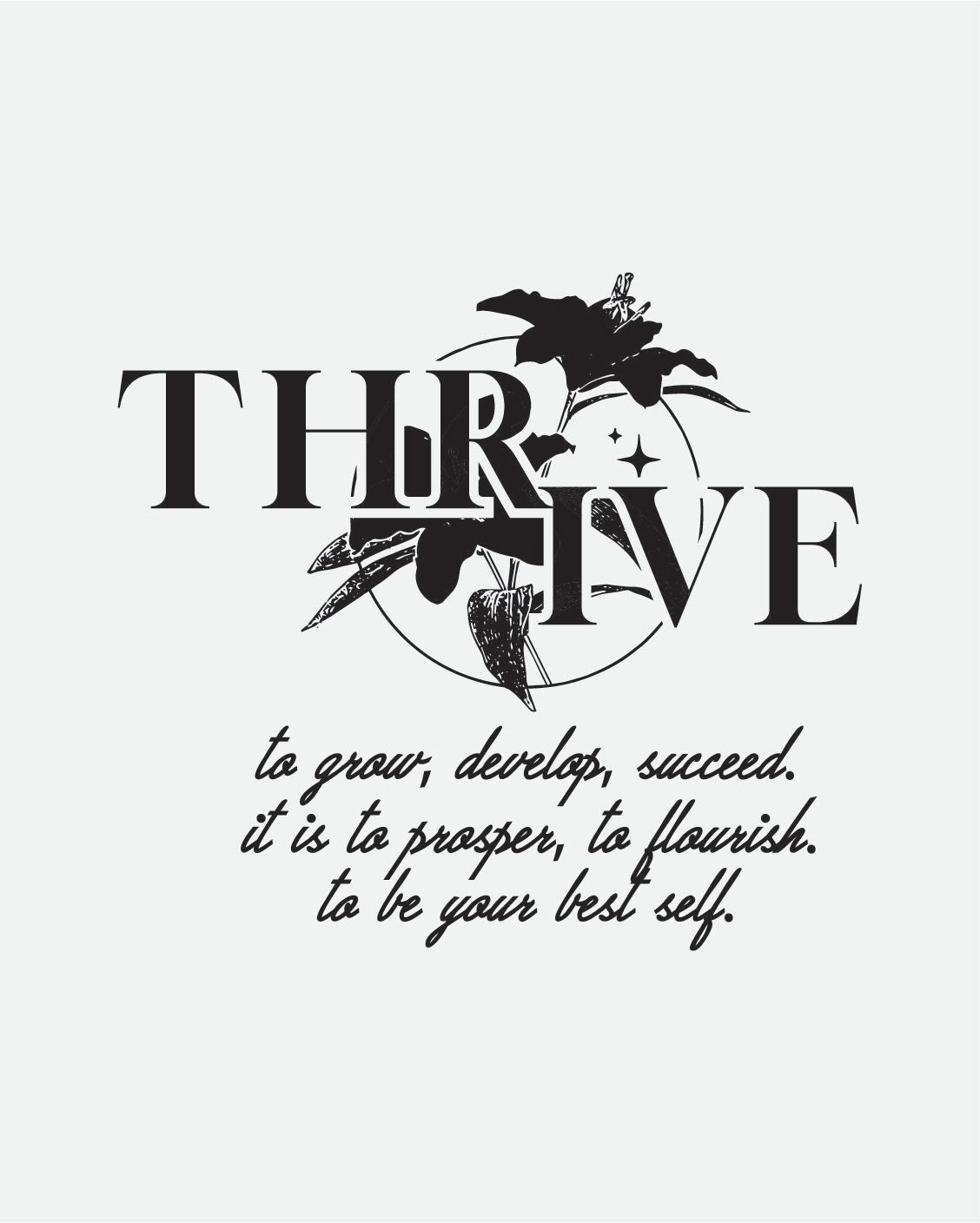 Positivity Streetwear Typography for Men's Apparel