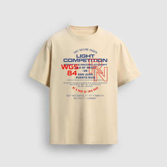 Ocean Racing Typography Graphic – Sailing Vector for Men's T-shirts