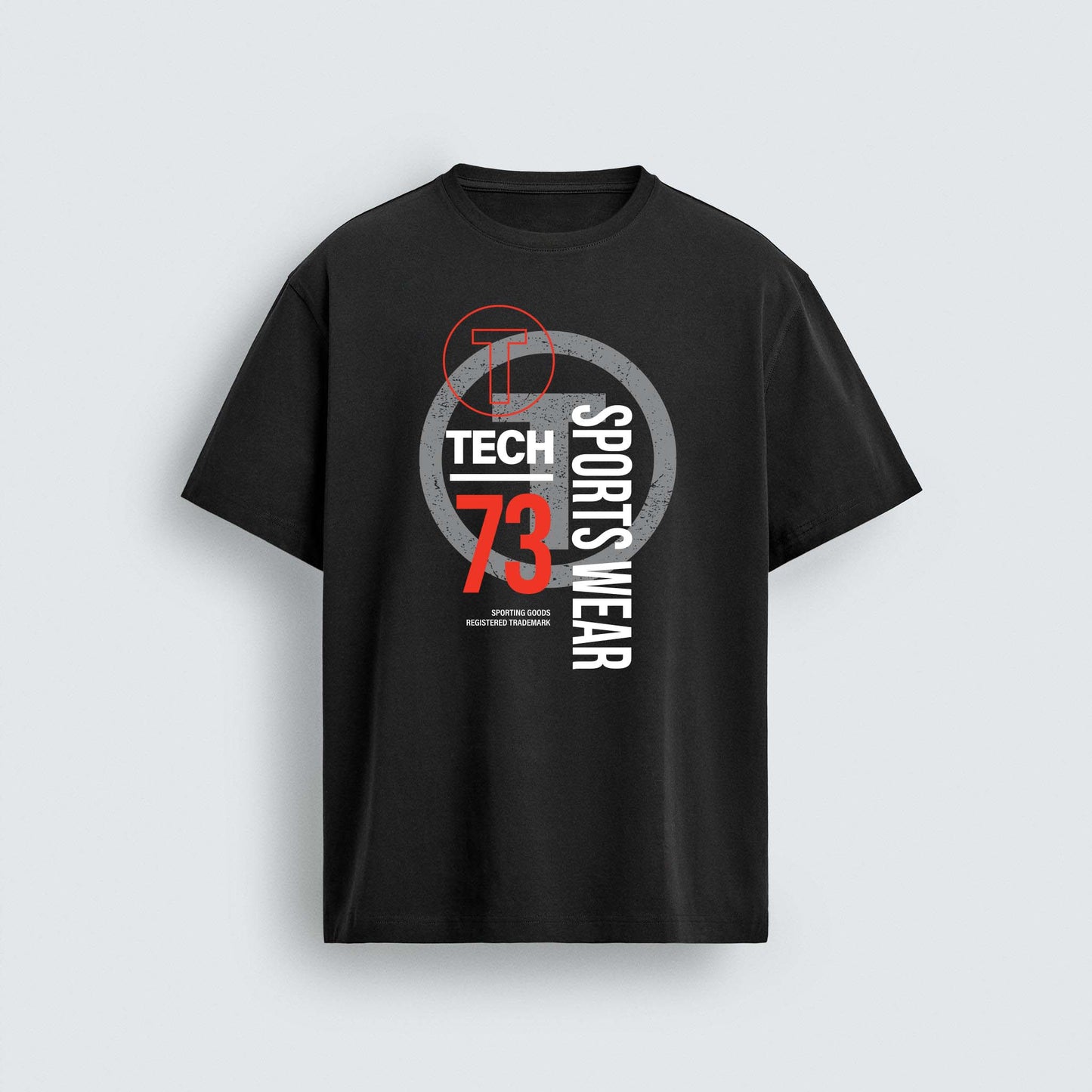 Tech Sports – Abstract Typography Design Vector for Men's T-shirt