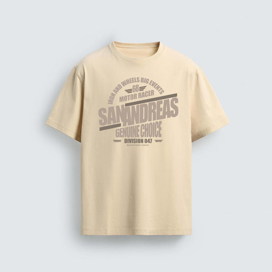 Racing Motor Typography Graphic Design for Men's T-shirt