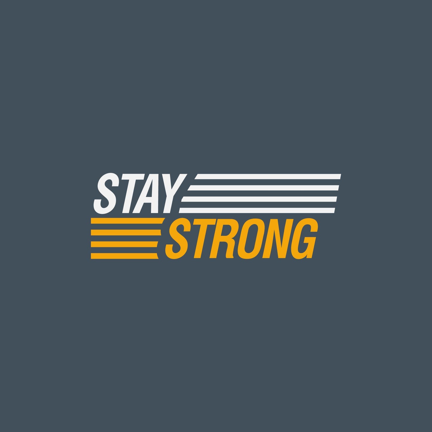 Stay Strong Typography T-Shirt Print Design for Men's T-shirt