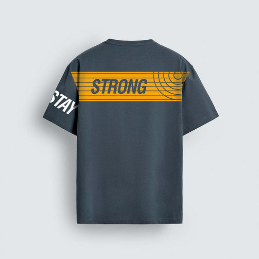 Stay Strong Typography T-Shirt Print Design for Men's T-shirt