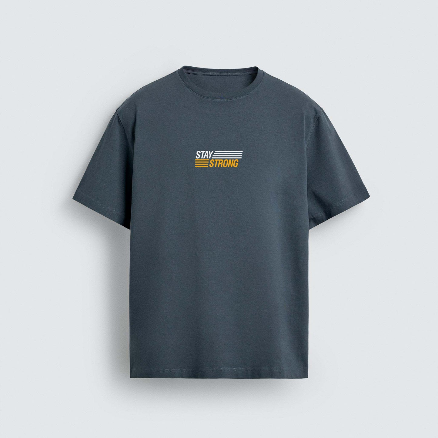 Stay Strong Typography T-Shirt Print Design for Men's T-shirt