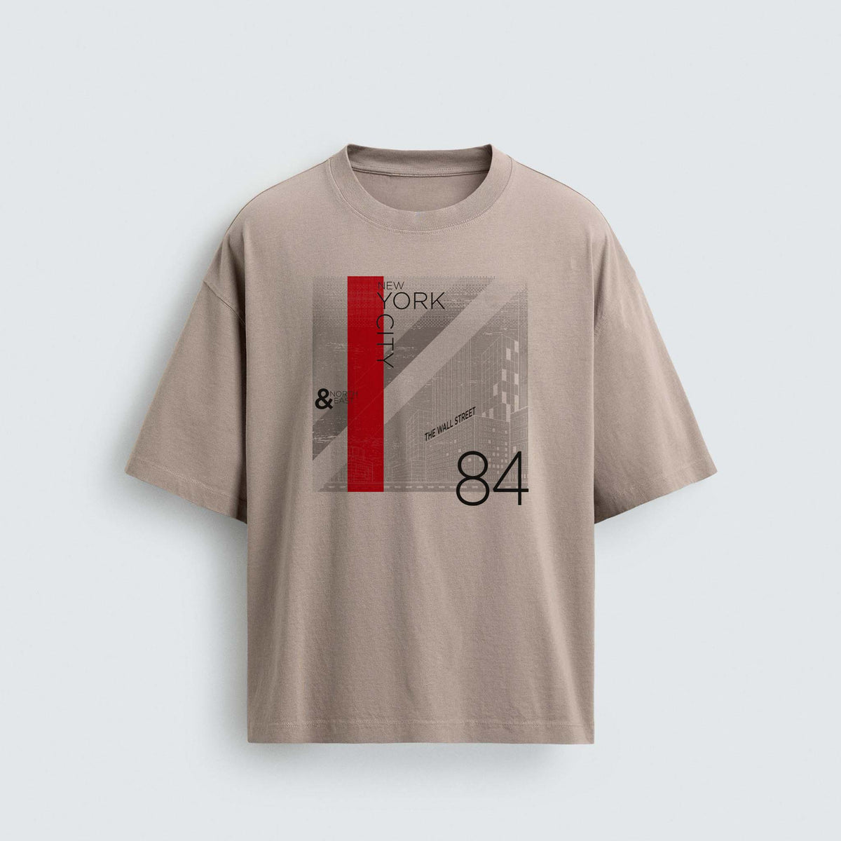 NYC Wallstreet Men T-Shirt Print Graphic Design
