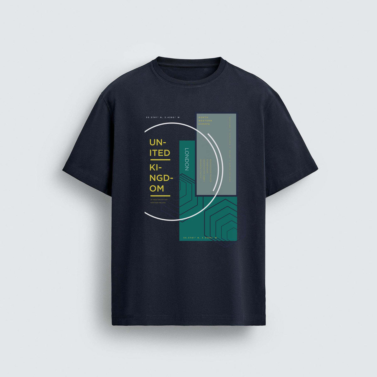 United Kingdom Typography T-Shirt Print – Modern Travel Graphic Vector