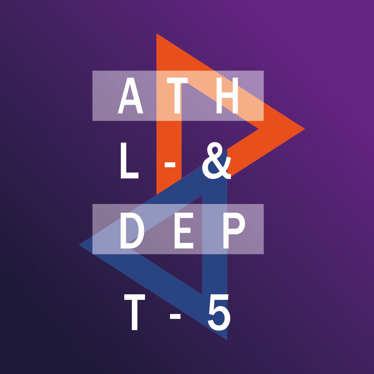 ATHL Department Typography T-Shirt Print – Abstract Geometric Streetwear Vector