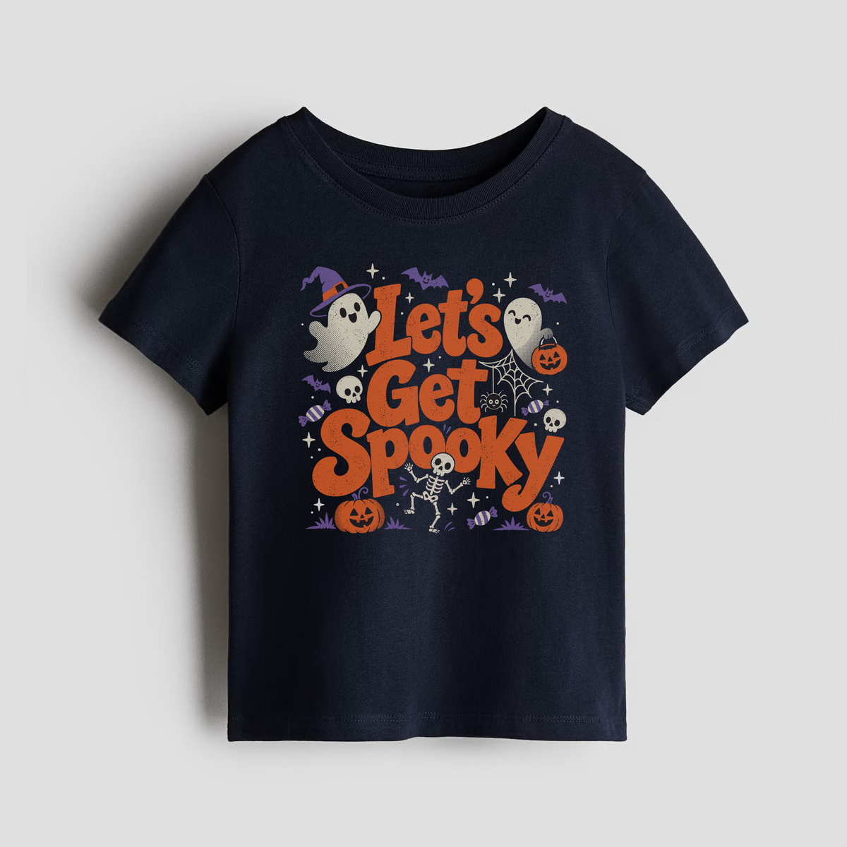 Let's get spooky Halloween  T-Shirt Print Graphic Design