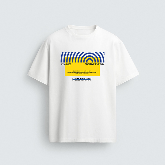 Positive Energy Abstract Graphic T-Shirt Design | Typography Digital Print