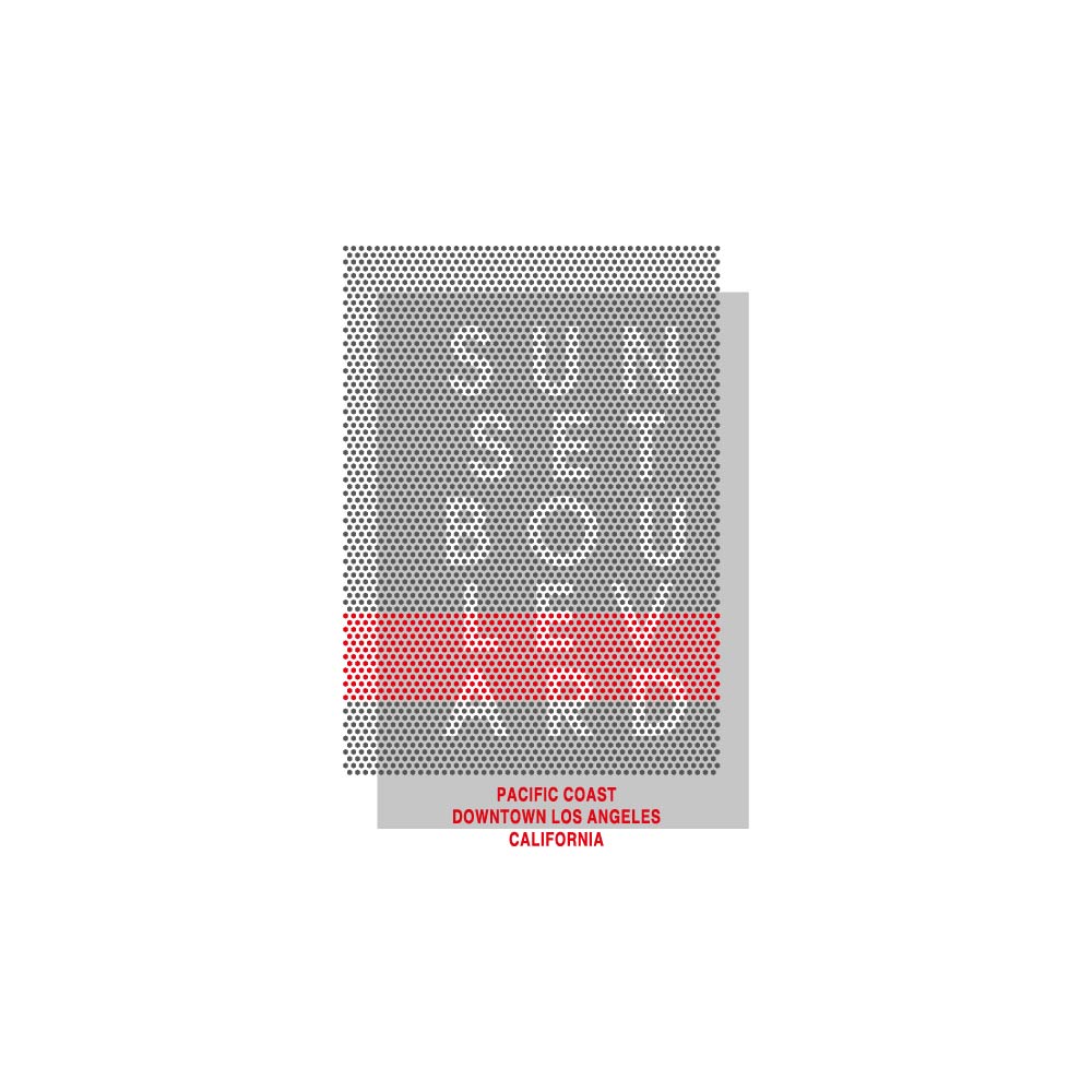 Sunset Boulevard Dots Graphic Tee for Men