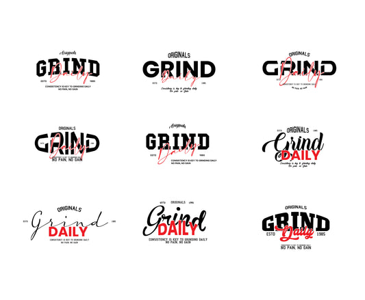 Positive Mindset Typography Bundle – Retro Aesthetic art & Streetwear Graphic